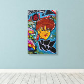 Toile Ouest de Philly Graffiti#2 (Insitu (Plancher de Bois))