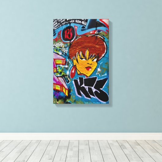 Toile Ouest de Philly Graffiti#2 (Insitu (Plancher de Bois))