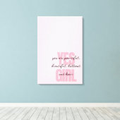Toile Oui Fille Vous Êtes Belle Motivationnelle Fille Im (Insitu (Plancher de Bois))