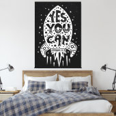 Toile Oui Vous Pouvez Rocketship (Insitu(Chambre))