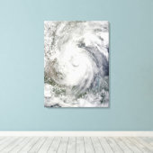 Toile Ouragan Alex au-dessus du golfe du Mexique (Insitu (Plancher de Bois))