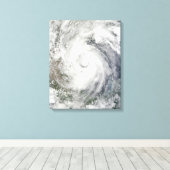 Toile Ouragan Alex au-dessus du golfe du Mexique (Insitu (Plancher de Bois))