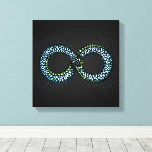 Toile Ouroboros - Infinité (Insitu (Plancher de Bois))