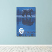 Toile Ours au clair de lune - Mont Hood, Oregon (Insitu (Plancher de Bois))