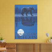 Toile Ours au clair de lune - Mont Hood, Oregon (Insitu(Salon))