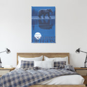 Toile Ours au clair de lune - Mont Hood, Oregon (Insitu(Chambre))