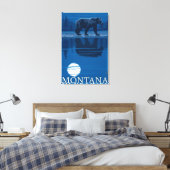 Toile Ours au clair de lune - Montana (Insitu(Chambre))