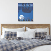 Toile Ours au clair de lune - Vent, Alaska (Insitu(Chambre))