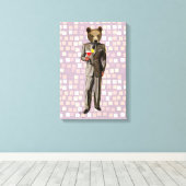 Toile Ours Avec Cocktail (Insitu (Plancher de Bois))