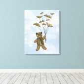 Toile Ours avec papillons du livre (Insitu (Plancher de Bois))