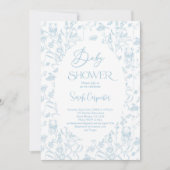 Toile Ours Baby shower Boy Invitation (Devant)