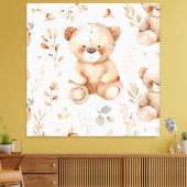 Toile Ours Bébé Beige Cute (Insitu(Salon))