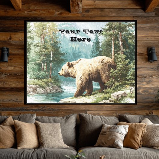 Toile Ours Brun