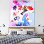 Toile Ours céleste avec un sourire (Insitu(Chambre))