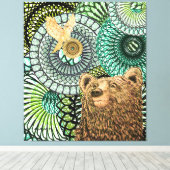 Toile ours courageux (Insitu (Plancher de Bois))