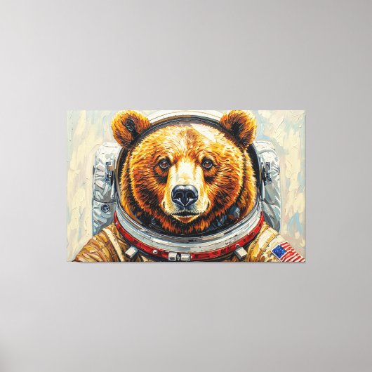 TOILE OURS DANS L'ESPACE-10 (Recto)