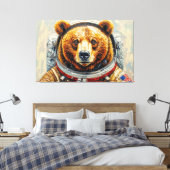 TOILE OURS DANS L'ESPACE-10 (Insitu(Chambre))