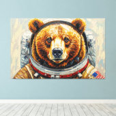 TOILE OURS DANS L'ESPACE-10 (Insitu (Plancher de Bois))