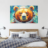TOILE OURS DANS L'ESPACE-3 (Insitu(Chambre))