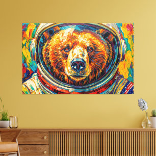 TOILE OURS DANS L'ESPACE-5