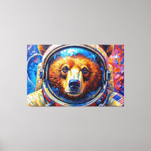TOILE OURS DANS L'ESPACE-6 (Recto)