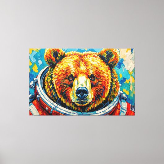 TOILE OURS DANS L'ESPACE-7 (Recto)