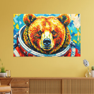 TOILE OURS DANS L'ESPACE-7