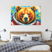 TOILE OURS DANS L'ESPACE-7 (Insitu(Chambre))