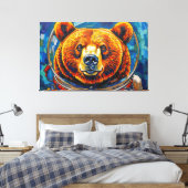 TOILE OURS DANS L'ESPACE-8 (Insitu(Chambre))