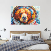 TOILE OURS DANS L'ESPACE-9 (Insitu(Chambre))