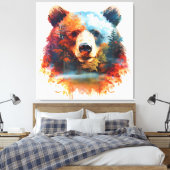 Toile Ours dans une forêt d'automne (Insitu(Chambre))