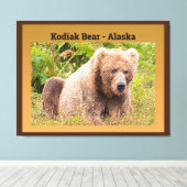 Toile Ours de Kodiak - Alaska (Insitu (Plancher de Bois))