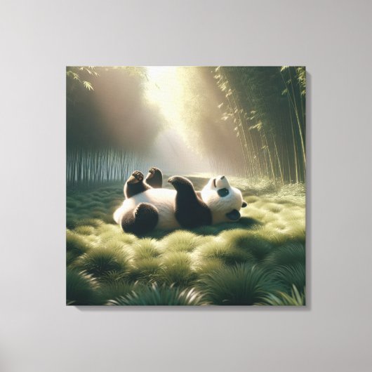 Toile Ours De Panda Sous Le Soleil (Recto)