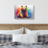 Toile Ours de peinture (Insitu(Chambre))