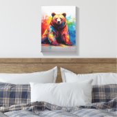 Toile Ours de peinture (Insitu(Chambre))