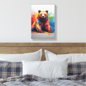 Toile Ours de peinture (Insitu(Chambre))