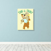 Toile Ours de Yogi portant un ours de Cindy (Insitu (Plancher de Bois))
