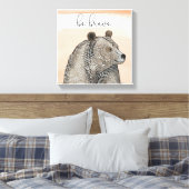 Toile Ours des boudins | Soyez courageux (Insitu(Chambre))