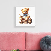 Toile Ours en peluche (Insitu(Salon))