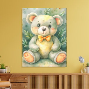 Toile Ours en peluche mignon