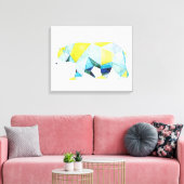 Toile Ours géométrique (Insitu(Salon))