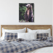 Toile Ours Grizzli debout (Insitu(Chambre))
