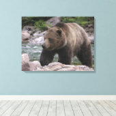 Toile Ours grizzly - Pastels (Insitu (Plancher de Bois))