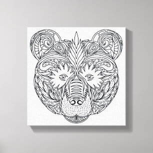 Toile Ours inspiré 6