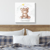 Toile Ours mignon en peluche avec mouses garçon en pépin (Insitu(Chambre))