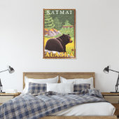 Toile Ours noir en forêt - Katmai, Alaska (Insitu(Chambre))