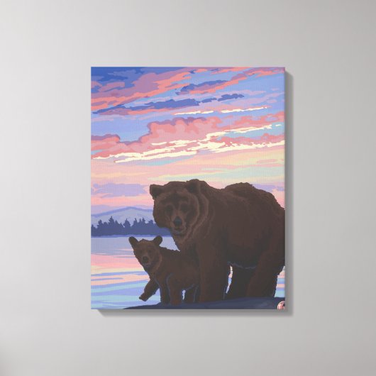 Toile Ours noir et cubColorado (Recto)