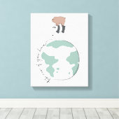 Toile Ours nus - Prenez soin de votre maison (Insitu (Plancher de Bois))