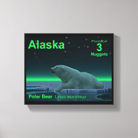 Ours polaire à bordure de glace - Postage en Alask