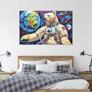 TOILE OURS POLAIRE DE L'ESPACE-4